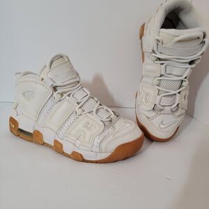 Size 6Y | 7.5W - Nike Air More Uptempo White Gum (GS) - 415082-101